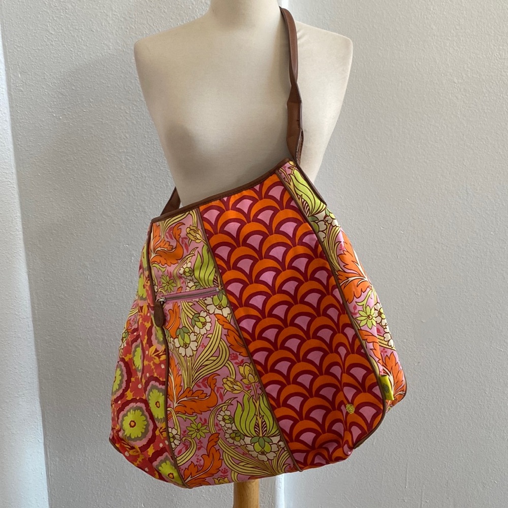 Tangerine Temple Tulip Opal Organic Large Tote Bag‎